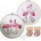 Flamingo Embroidery Kit for Beginners with Pattern Floral Stamped Full Range of Embroidery Starter Kit for Adults Cross Stitch Kit with Embroidery Cloth, Hoops, Color Thread and Tools,Set of 2